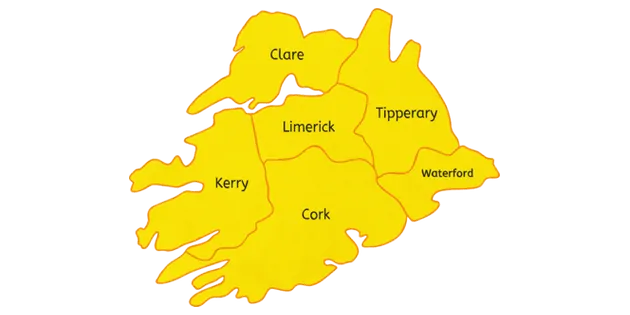 map of Bouncy Castle hire Cork Kerry