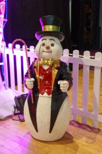 J4L Santas Grotto snowman prop hire